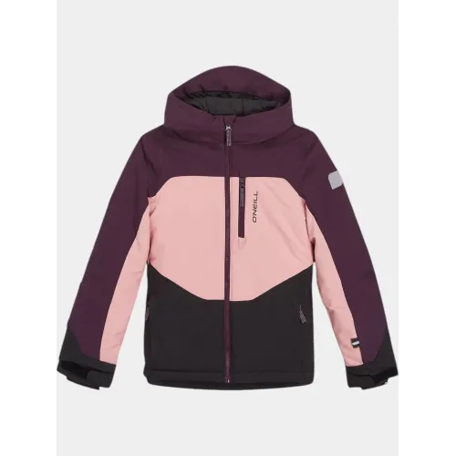 O'Neill Carbonite Snow Jacket O'Neill Carbonite Snow Jacket Junior-Gyerek Síkabát, Snowboard Kabát 44521-Aubergine Colour Block