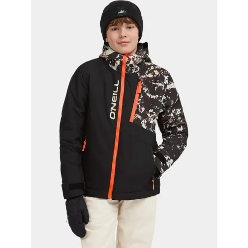 O'Neill FWC Cruz Block Snow Jacket Junior-Gyerek Síkabát 39129-Black/Beige Quarry