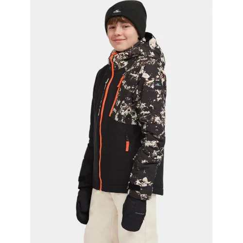 O'Neill FWC Cruz Block Snow Jacket Junior-Gyerek Síkabát 39129-Black/Beige Quarry