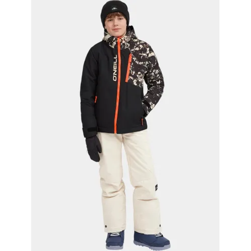 O'Neill FWC Cruz Block Snow Jacket Junior-Gyerek Síkabát 39129-Black/Beige Quarry