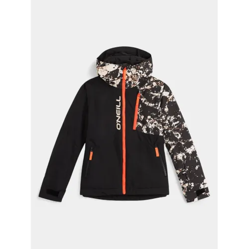 O'Neill FWC Cruz Block Snow Jacket Junior-Gyerek Síkabát 39129-Black/Beige Quarry