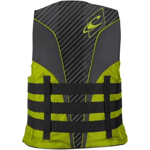 O'Neill SUPERLITE ISO 50N VEST Férfi Mentőmellény CH6-Black/Lime/Smoke/Lime