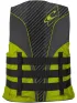 O'Neill SUPERLITE ISO 50N VEST Férfi Mentőmellény CH6-Black/Lime/Smoke/Lime