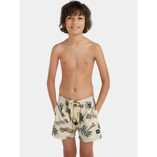 O'Neill Mix & Match Cali Print 13   Swim Shorts Junior-Gyerek Beachshort 37530-Beige Venice Beach