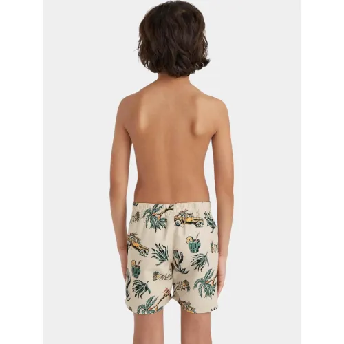 O'Neill Mix & Match Cali Print 13   Swim Shorts Junior-Gyerek Beachshort 37530-Beige Venice Beach