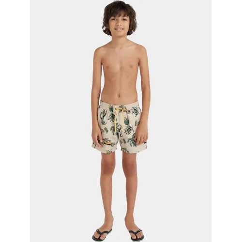 O'Neill Mix & Match Cali Print 13   Swim Shorts Junior-Gyerek Beachshort 37530-Beige Venice Beach