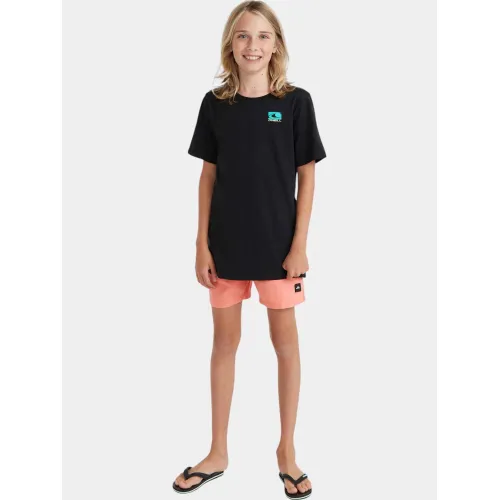 O'Neill Mix & Match Cali Block 13   Swim Shorts Junior-Gyerek Beachshort 39064-Black/White Tonal Tropicana
