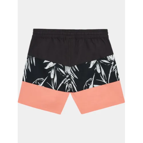 O'Neill Mix & Match Cali Block 13   Swim Shorts Junior-Gyerek Beachshort 39064-Black/White Tonal Tropicana