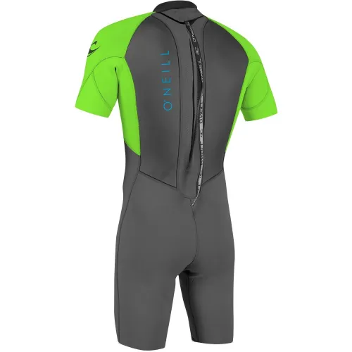 O'Neill REACTOR-2 2MM BACK ZIP S/S SPRING Férfi Neoprén AU1-GRAPHITE/DAYGLO