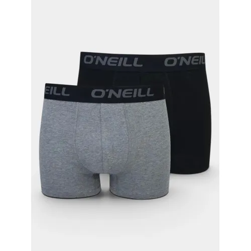 O'Neill O Neill Men Boxershorts Uni 2-Pack Kiegészítő Alsónadrág, boxer 6869-Antracite/Black