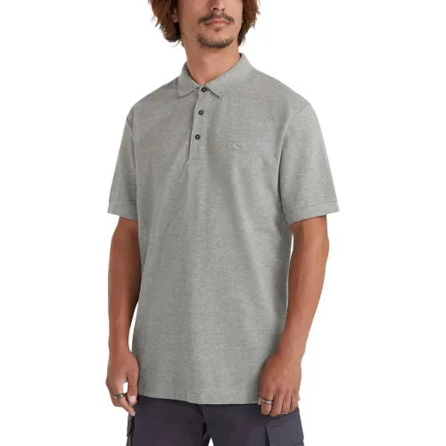 O'Neill O Neill Small Logo Polo Férfi Galléros póló 8001-Silver Melee-A