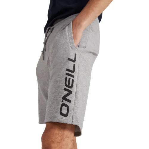 O'Neill O Neill Logo Sweatshorts Férfi Rövidnadrág 8001-Silver Melee-A