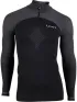 UYN Man Running Alpha Shirt LG_SL Zip Up Férfi Sport felső B600-Blackboard/Charcoal
