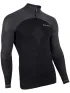 UYN Man Running Alpha Shirt LG_SL Zip Up Férfi Sport felső B600-Blackboard/Charcoal