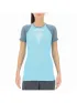 UYN Lady Marathon Shirt SH_SL Női Póló K400-River Blue/Stormy Weather/White