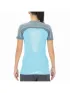 UYN Lady Marathon Shirt SH_SL Női Póló K400-River Blue/Stormy Weather/White
