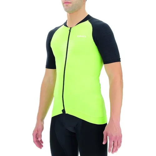 UYN Man Biking Granfondo Ow Shirt SH_SL Férfi Sport felső E665-Acid Lime/Blackboard
