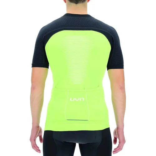UYN Man Biking Granfondo Ow Shirt SH_SL Férfi Sport felső E665-Acid Lime/Blackboard