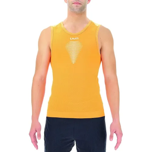 UYN Man Marathon Ow Sleeveless Férfi Sport felső O216-Orange Tiger/White
