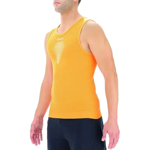 UYN Man Marathon Ow Sleeveless Férfi Sport felső O216-Orange Tiger/White
