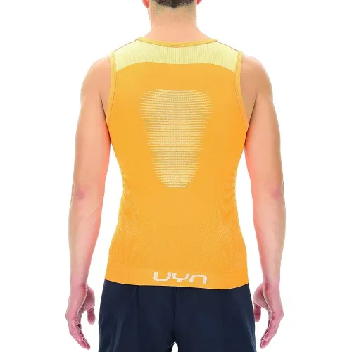 UYN Man Marathon Ow Sleeveless Férfi Sport felső O216-Orange Tiger/White