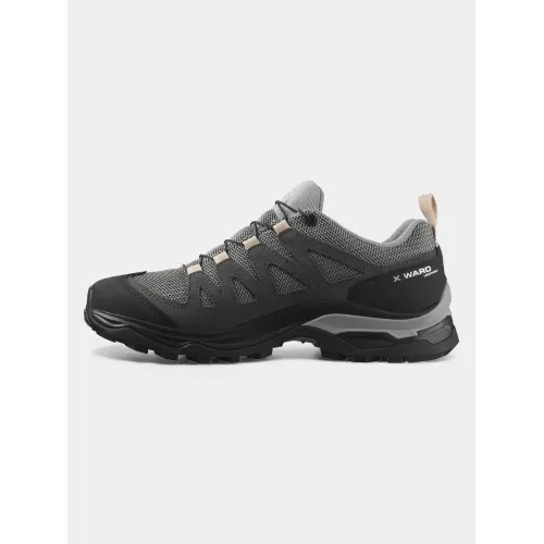 Salomon X Ward Leather Gtx W Női Túracipő 400GB-Gull/Black/Ebony