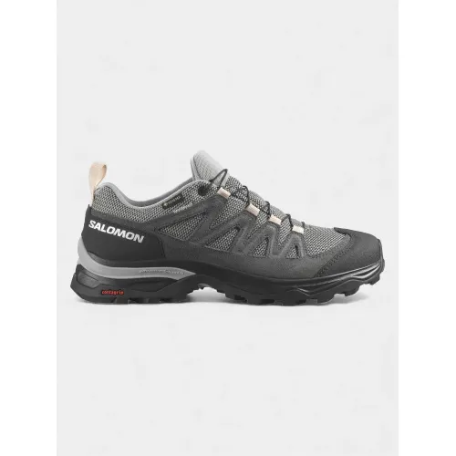 Salomon X Ward Leather Gtx W Női Túracipő 400GB-Gull/Black/Ebony