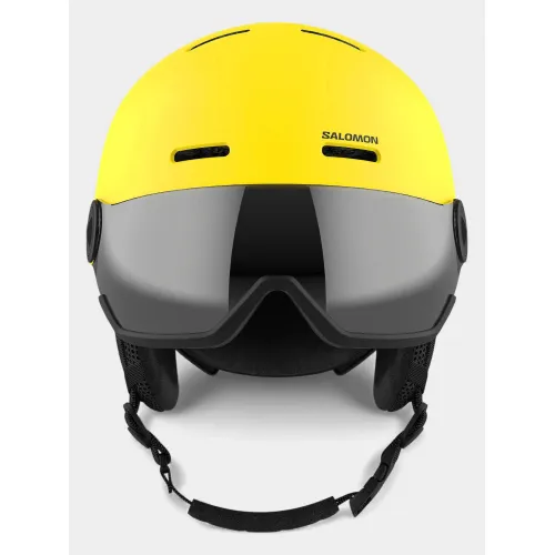Salomon Orka Visor Junior-Gyerek Bukósisak, Védőfelszerelés 500BY-Vibrant Yellow