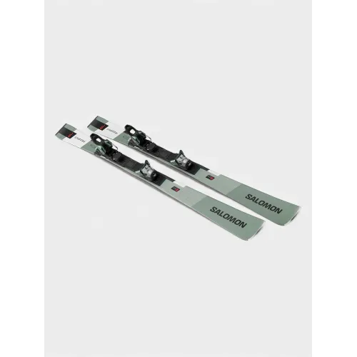 Salomon E S/Max 8 + M11 GW L80 Férfi Síléc 900OB-Oil Green-Black-White