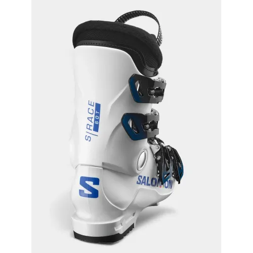 Salomon S/Race 60T M Junior-Gyerek Síbakancs 300WR-White-White-Process Blue