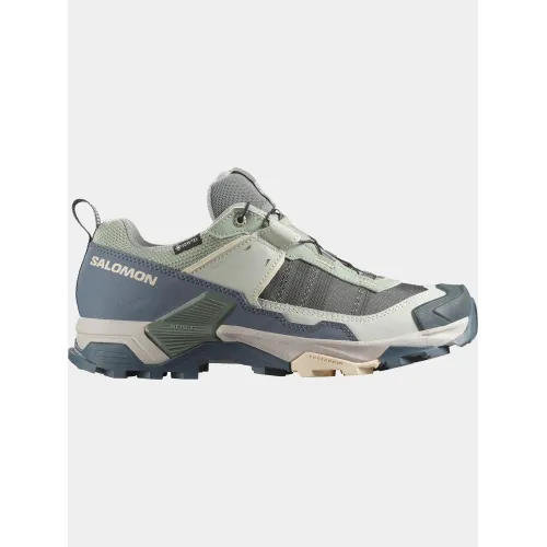 Salomon X Ultra 5 GTX W Salomon X Ultra 5 GTX W Női Túracipő, Túrabakancs 300ST-Seagrass/Turbulence/Tender Pe
