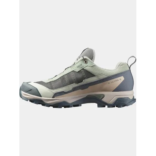 Salomon X Ultra 5 GTX W Salomon X Ultra 5 GTX W Női Túracipő, Túrabakancs 300ST-Seagrass/Turbulence/Tender Pe