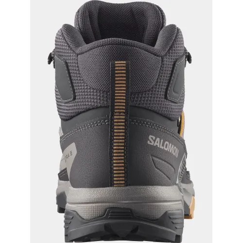 Salomon X Ultra 5 Mid GTX W Salomon X Ultra 5 Mid GTX W Női Túracipő, Túrabakancs 500NG-Nine Iron/Gull/Soft Clay