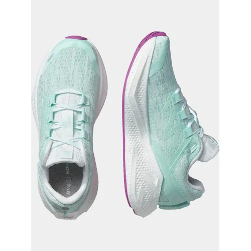 Salomon Aero Glide 3 W Női Futócipő, terepfutó cipő 500BW-Bay/White/Willowherb