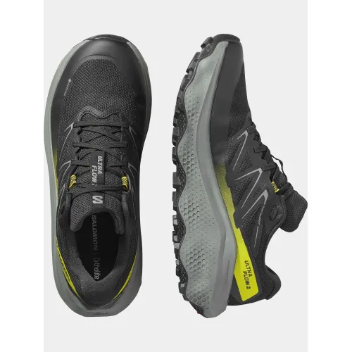 Salomon Ultra Flow 2 GTX Cipő Terepfutó cipő 200BS-Black/Sedona Sage/Incaberry