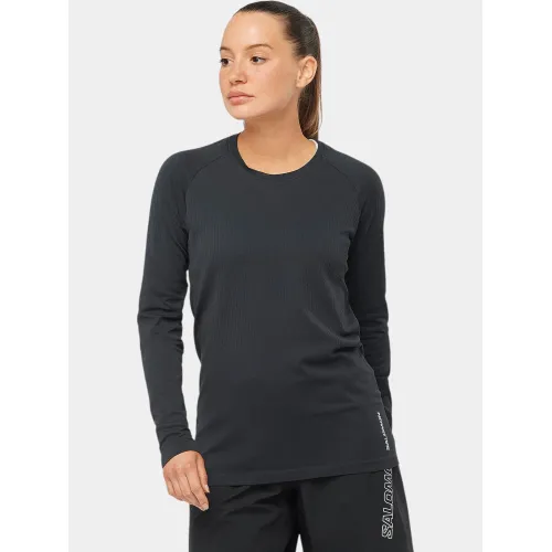 Salomon Sense Aero Seamless Tee W Salomon Sense Aero Seamless Tee W Női Hosszú ujjú póló 300DB-Deep Black