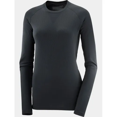 Salomon Sense Aero Seamless Tee W Salomon Sense Aero Seamless Tee W Női Hosszú ujjú póló 300DB-Deep Black
