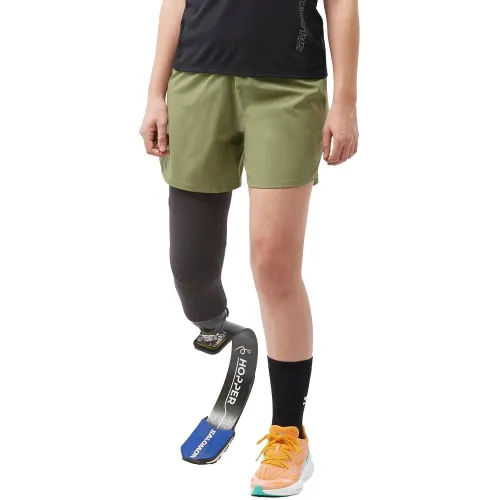 Salomon Cross 5   Short W Női Futónadrág 900DLG-Deep Lichen Green