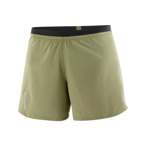 Salomon Cross 5   Short W Női Futónadrág 900DLG-Deep Lichen Green
