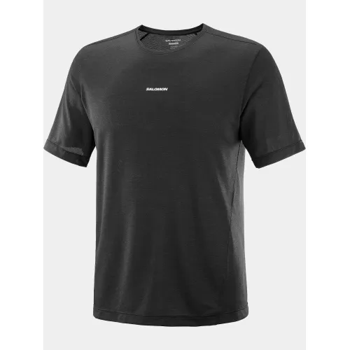 Salomon Shkout Core SS Tee M Férfi Fitness felső 700DB-Deep Black