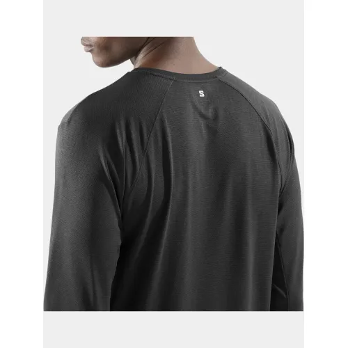 Salomon Shkout Core LS Tee M Férfi Fitness felső 400DB-Deep Black