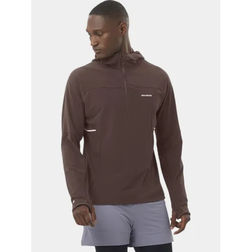 Salomon Sense Aero Hybrid Férfi Futó Kabát 500CFB-Coffee Bean