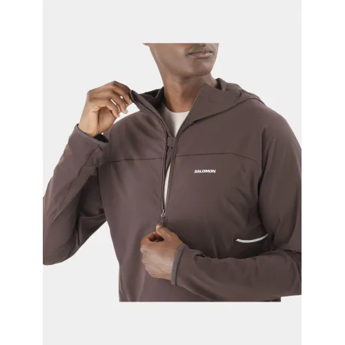 Salomon Sense Aero Hybrid Férfi Futó Kabát 500CFB-Coffee Bean