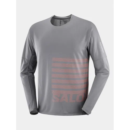 Salomon Sense Aero Graphic Férfi Hosszú ujjú póló 200CR-Castelrock