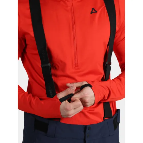 Schöffel Longsleeve Style Pine MNS Férfi Polár, Softshell, Középréteg 2205-Scarlet Red