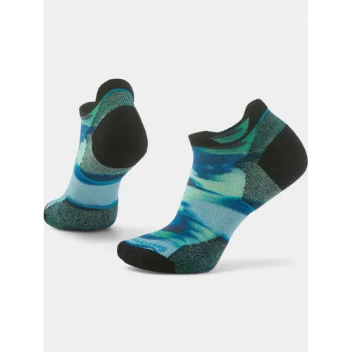 Smartwool Women s Run Targeted Cushion Brushed Print Low Ankle Socks Női Zokni B72-Frosty Green