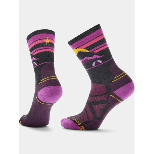 Smartwool Women s Hike Light Cushion Mountain Moon Crew Socks Női Zokni 003-Charcoal