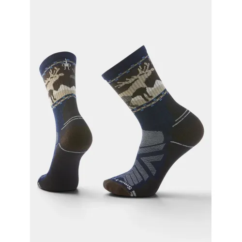 Smartwool Hike Light Cushion Mountain Moose Crew Socks Kiegészítő Zokni 092-Deep Navy