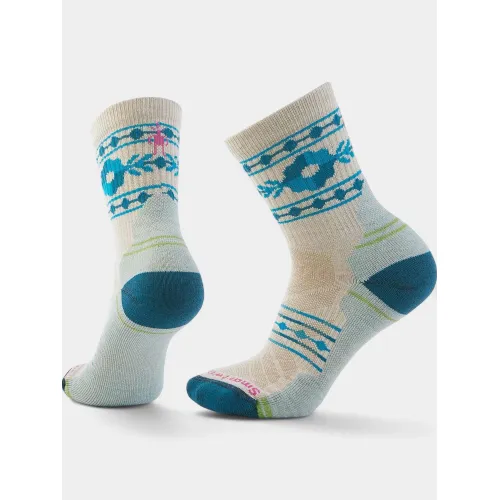 Smartwool Women s Hike Light Cushion Retro Floral Mid Crew Socks Női Zokni A81-Moonbeam