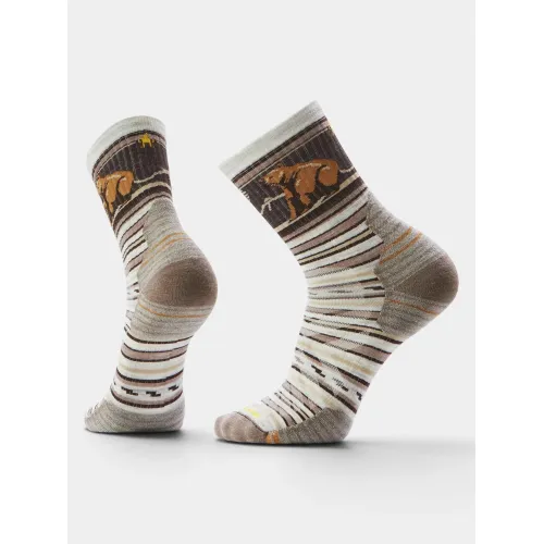 Smartwool Hike Targeted Cushion Bear Stripe Mid Cr Hike Kiegészítő Zokni 069-Ash